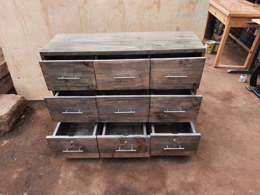 Rustic Pine Chest of Drawers