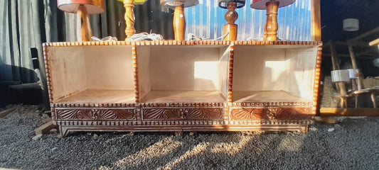 White wash mahogany tv stand