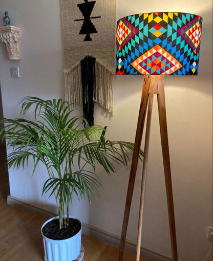 Lamps with African Print Shades