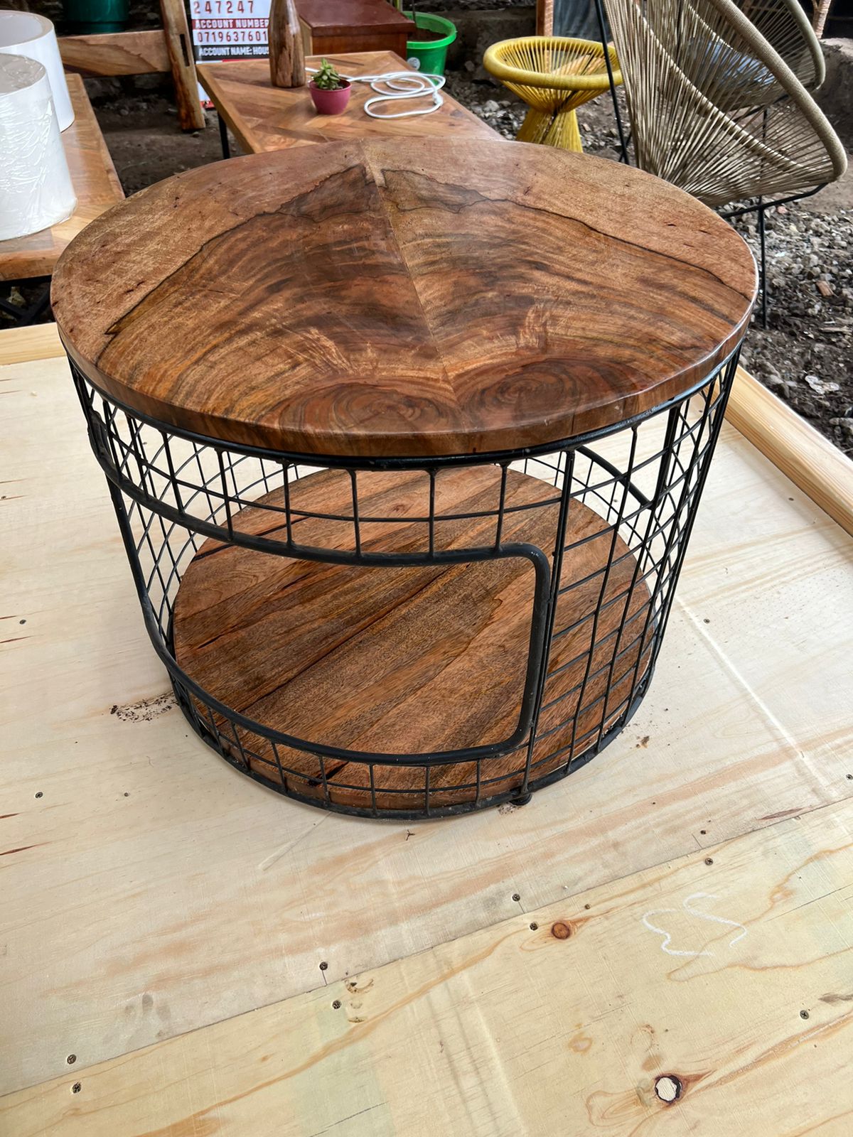 Mesh Wire Coffee Table