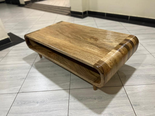 Mango wood curved Coffee Table