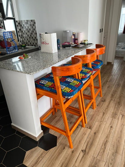 Stained Cypress Ankara Bar Stools