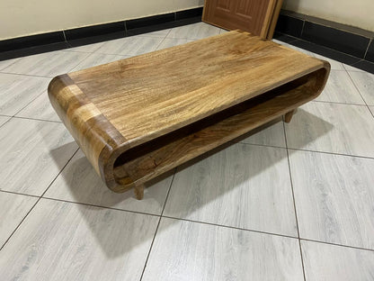 Mango wood curved Coffee Table