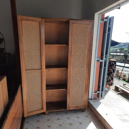 Mango wood Wardrobe closet