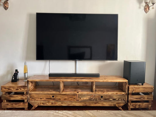 Pine tv Stand