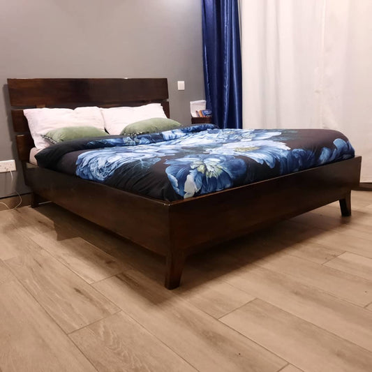 walnut  Stain Mahogany bed