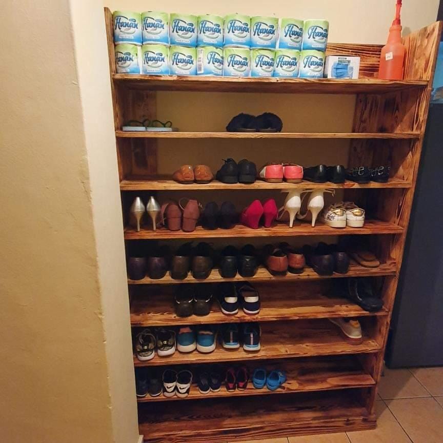 Pine Shoe Rack